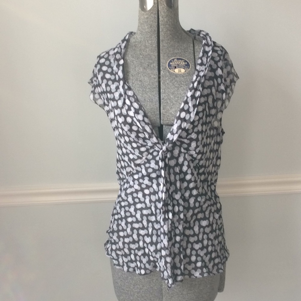 Flowy polka dot top